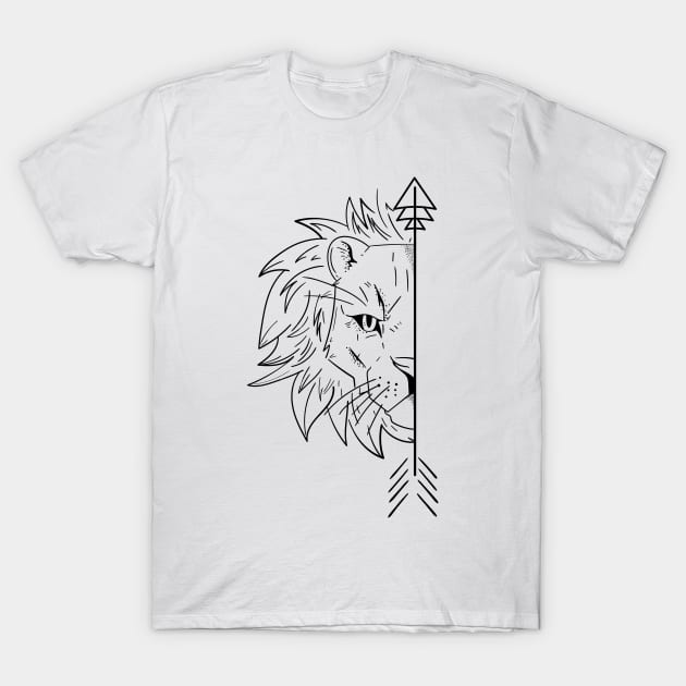 lion couple T-Shirt by PaperHead